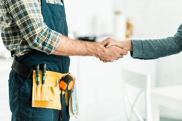 Handyman working on home repairs